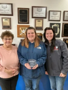 team photo with award